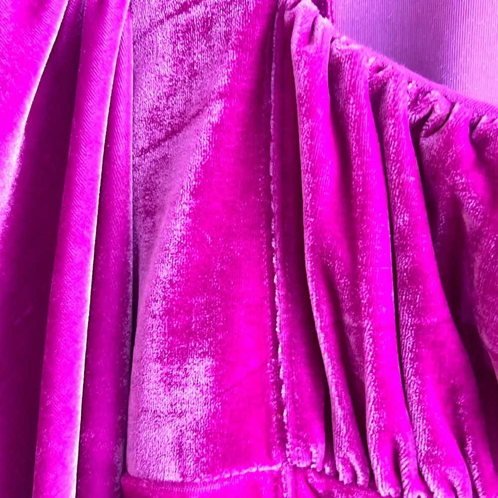 💗💗💗 FREE PEOPLE HOLD ME TOP SIZE LARGE NWOT PINK VELVET 💗💗💗 - Picture 3 of 11